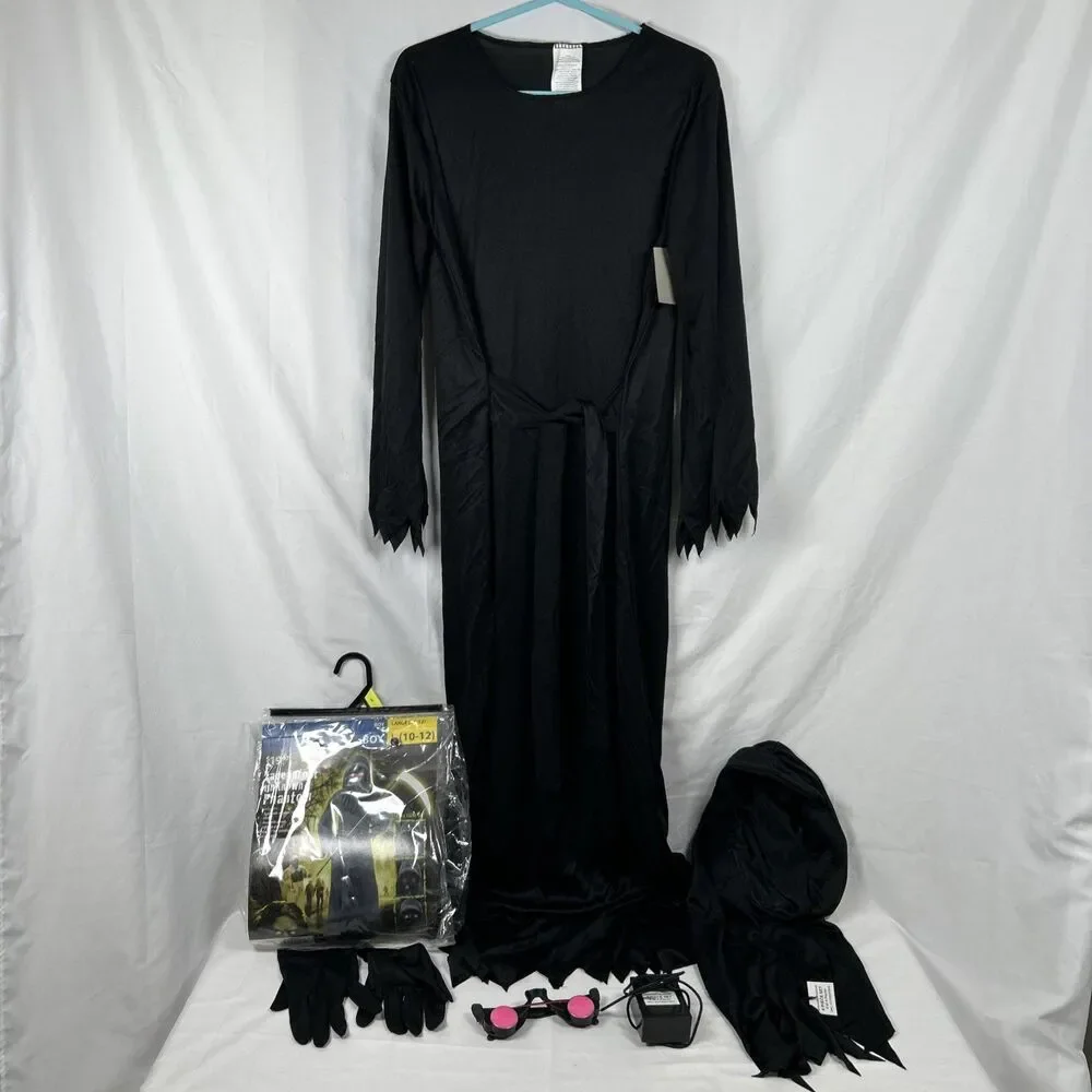 Fade In Out Unknown Phantom Halloween Costume Boys Large 10-12 Light Up Glasses